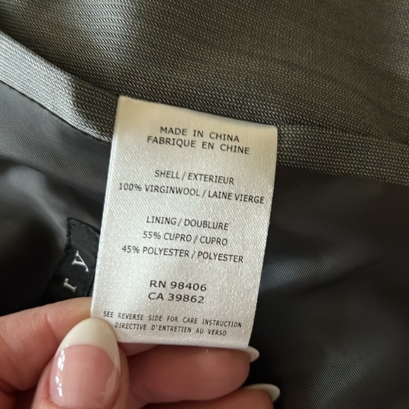 Theory Gray Size 38R 100% Wool Blazer - Picture 7 of 7